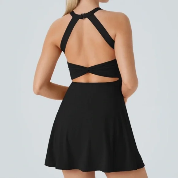 HALARA Women's Black Mini Dress - Picture 5 of 11